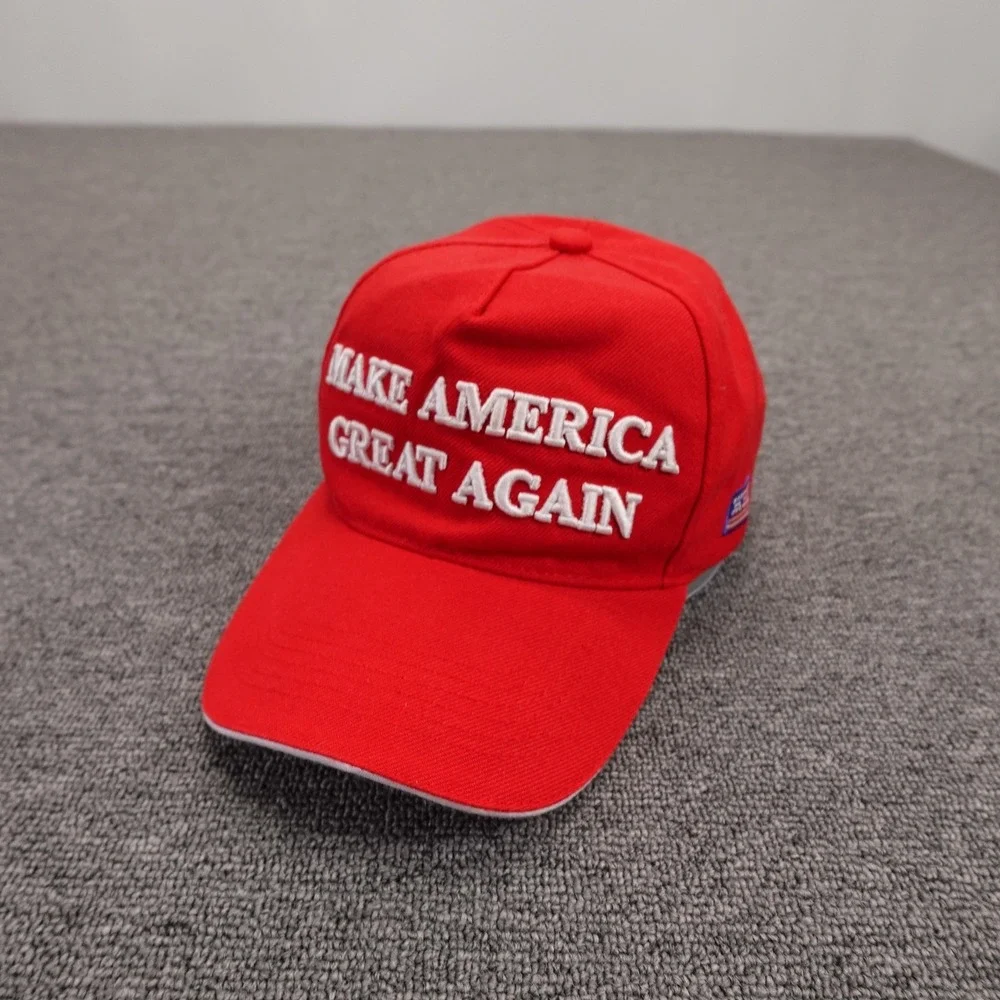 Make America Great Again Hat Cap Strap Back Mens One Size Red USA 2020 Twill